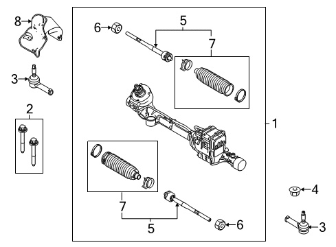 2017 Lincoln MKT Steering Gear & Linkage Diagram 2 - Thumbnail