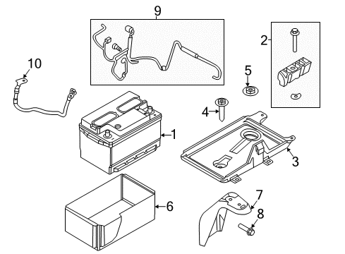 2008 Lincoln MKZ Battery Diagram