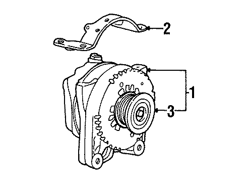 2002 Lincoln Continental Alternator Diagram 2 - Thumbnail