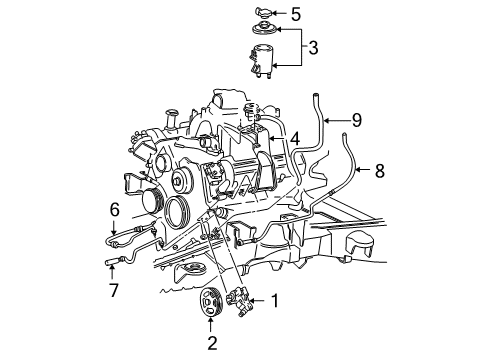 2004 Ford F-150 Heritage P/S Pump & Hoses Diagram 3 - Thumbnail