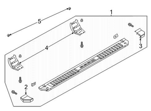 2021 Ford F-150 Running Board Diagram 3 - Thumbnail