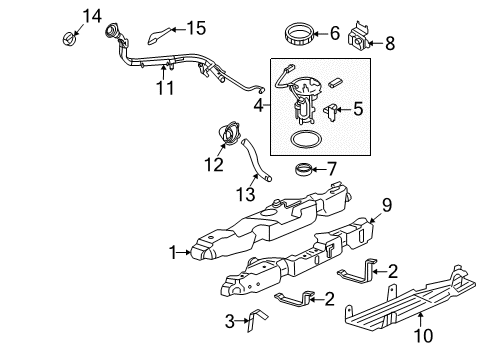 2008 Ford Explorer Fuel System Components Diagram 2 - Thumbnail
