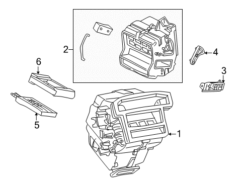 2005 Mercury Mariner Heater Components Diagram