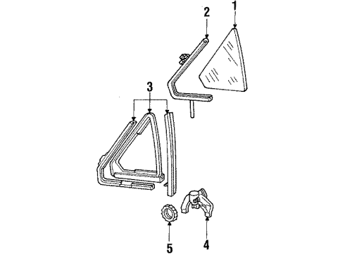 1985 Ford LTD Front Door Diagram 5 - Thumbnail