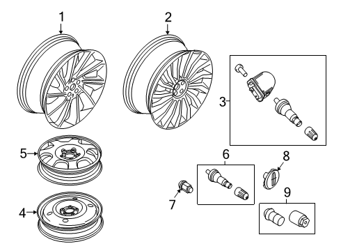 2020 Lincoln Nautilus Wheels Diagram 2 - Thumbnail