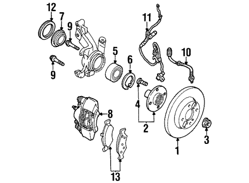 1999 Ford Escort Front Brakes Diagram