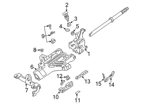 2002 Ford Explorer Sport Trac Housing & Components Diagram