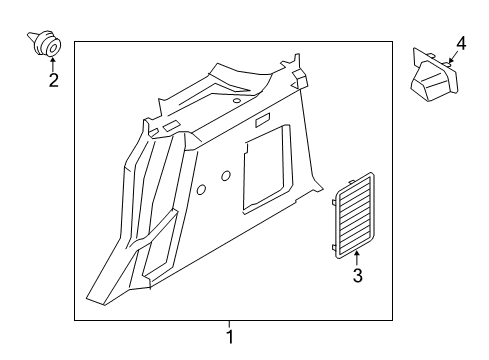 2017 Ford Transit Connect Interior Trim - Side Panel Diagram 7 - Thumbnail