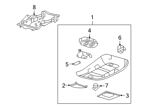 2010 Ford Explorer Sport Trac Overhead Console Diagram