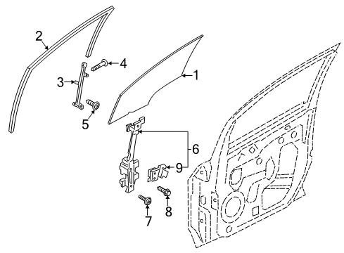 2021 Ford EcoSport Front Door Diagram