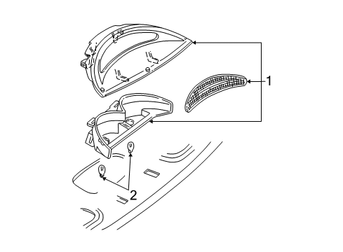 2000 Mercury Sable High Mount Lamps Diagram