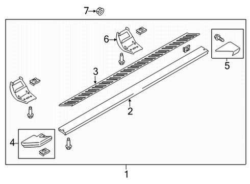 2024 Ford F-150 Running Board Diagram 9 - Thumbnail