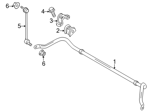 2025 Ford Transit-350 HD Stabilizer Bar & Components Diagram 2 - Thumbnail