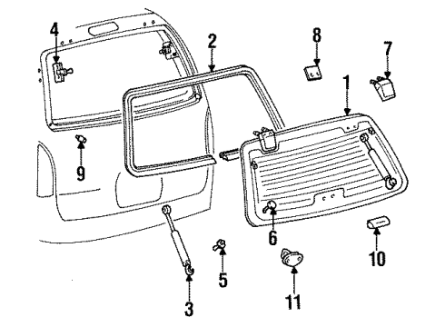1995 Mercury Villager Ball Stud Diagram for F3XY-1241836-B