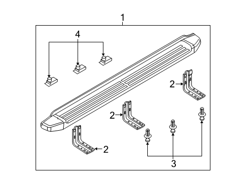 2009 Ford F-350 Super Duty Running Board Diagram 4 - Thumbnail