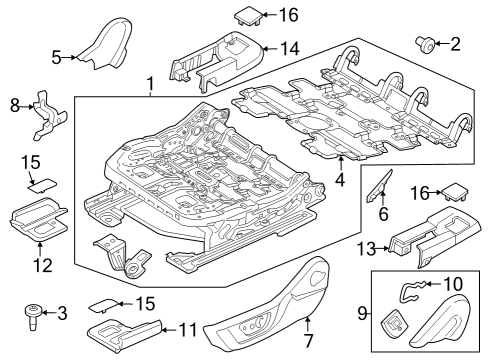 2025 Ford Mustang Tracks & Components Diagram