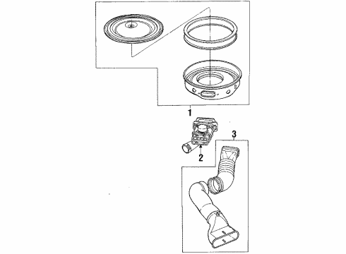 1986 Ford Mustang Air Intake Diagram 2 - Thumbnail