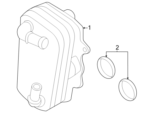 2024 Ford F-350 Super Duty Oil Cooler - Belts Diagram 2 - Thumbnail