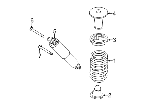 2017 Ford Transit Connect Rear Suspension Components Diagram 2 - Thumbnail