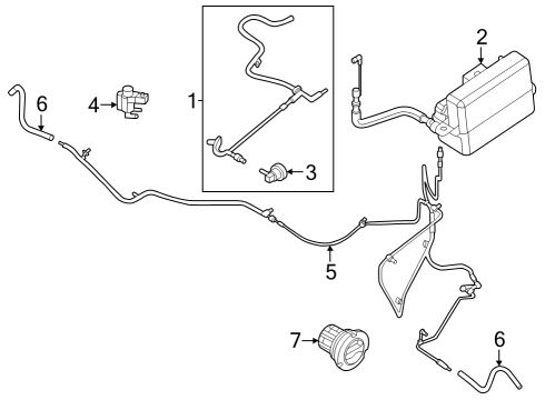 2017 Ford F-250 Super Duty Vacuum Controlled Components - Front Suspension Diagram 2 - Thumbnail