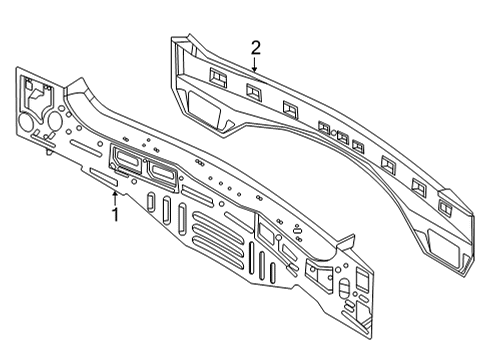 2024 Ford Explorer Rear Body Panel Diagram