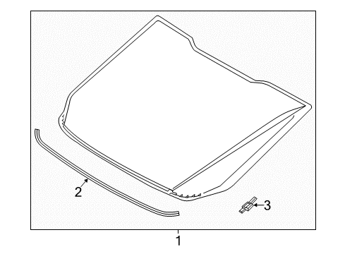 2017 Lincoln MKZ Back Glass Diagram