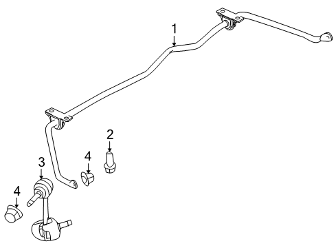 2011 Ford Taurus Stabilizer Bar & Components Diagram 5 - Thumbnail