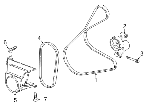 2018 Ford EcoSport Belts & Pulleys - Belts Diagram 2 - Thumbnail