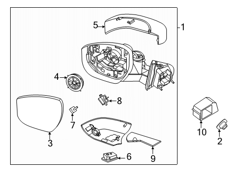 2025 Ford Expedition Mirrors - Body Diagram 2 - Thumbnail