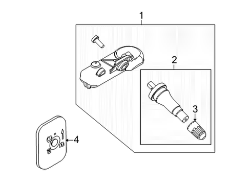 2025 Ford E-350 Super Duty Tire Pressure Monitoring Diagram