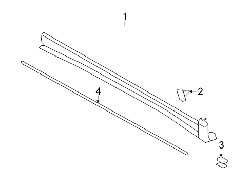 2016 Lincoln MKC Exterior Trim - Pillars Diagram