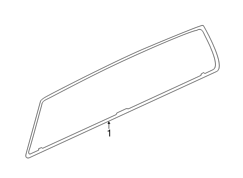 2020 Ford Ranger Back Glass Diagram 2 - Thumbnail