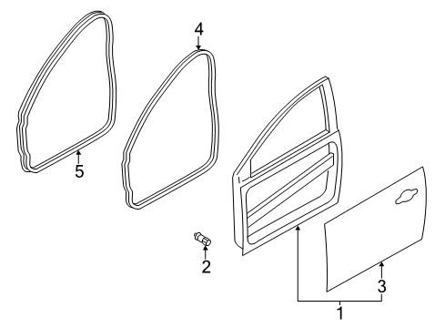 2016 Ford Focus Door & Components Diagram 2 - Thumbnail