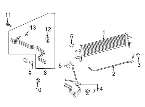 2019 Ford F-350 Super Duty Oil Cooler Diagram