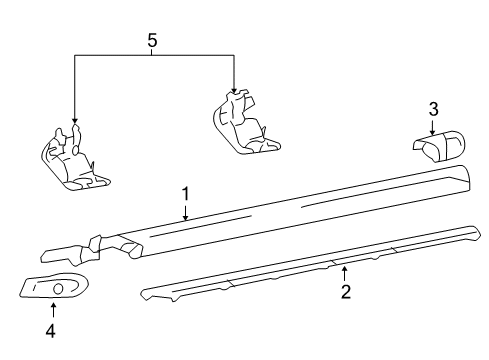 2005 Ford F-150 Bracket, Center Diagram for 4L3Z-16A506-AA