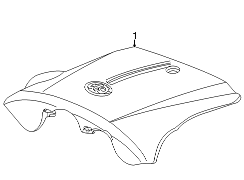 2008 Ford Crown Victoria Engine Appearance Cover Diagram