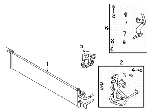 2025 Lincoln Corsair Trans Oil Cooler - Belts Diagram 2 - Thumbnail