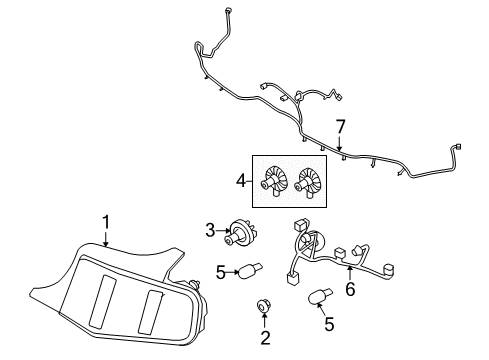 2012 Ford Mustang Tail Lamps Diagram