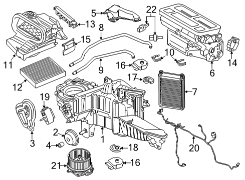 2020 Ford F-150 Blower Motor & Fan Diagram 5 - Thumbnail