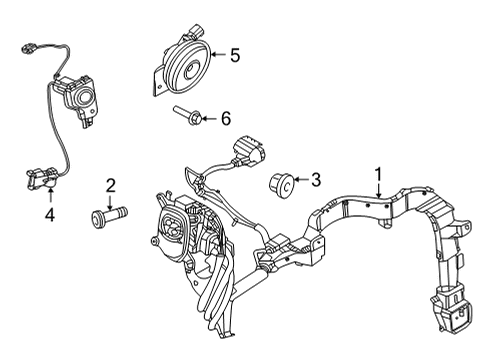 2024 Ford Mustang Mach-E Electrical Components - Fender Diagram