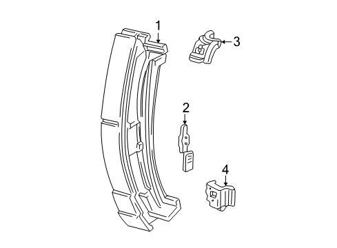 2004 Ford Ranger Side Panel & Components Diagram