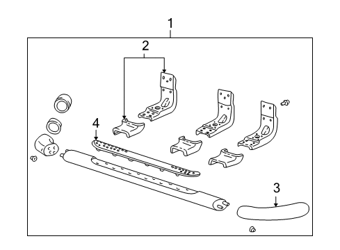 2001 Ford Expedition Running Board Diagram 2 - Thumbnail