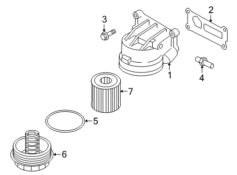 2007 Mercury Mariner Oil Cooler - Belts Diagram 2 - Thumbnail