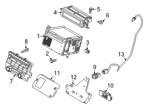 2014 Ford F-150 Cable Diagram for 9L3Z-14D202-A
