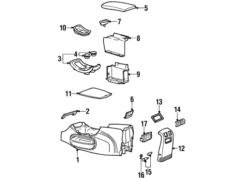 1999 Lincoln Navigator Cover Diagram for F75Z-19A487-AAA