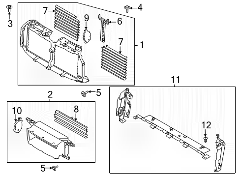 2024 Ford F-150 Splash Shields Diagram
