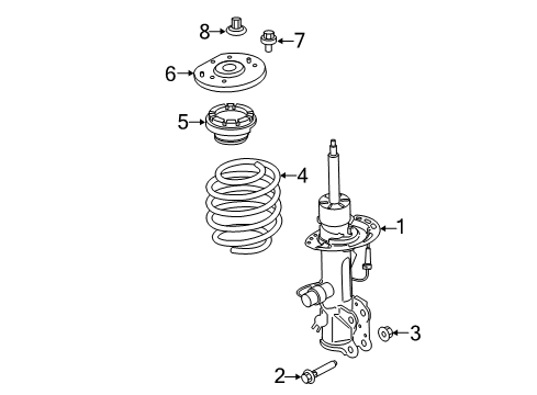 2020 Lincoln Continental Struts & Components Diagram