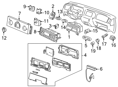 2003 Mercury Grand Marquis Instruments & Gauges Diagram 2 - Thumbnail