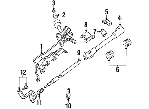 1999 Lincoln Navigator Gear Shift Control - AT Diagram