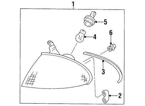 1997 Ford Aspire Park Lamps Diagram